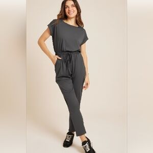 Gray Women's Travel Jumpsuit. Size L